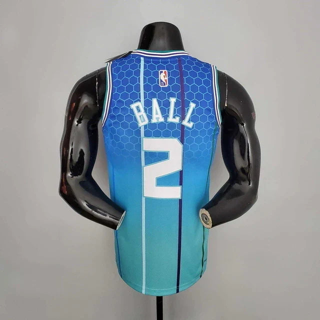 Camisa Regata Charlotte Hornets Azul Clara - Masculina