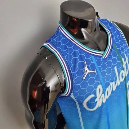 Camisa Regata Charlotte Hornets Azul Clara - Masculina
