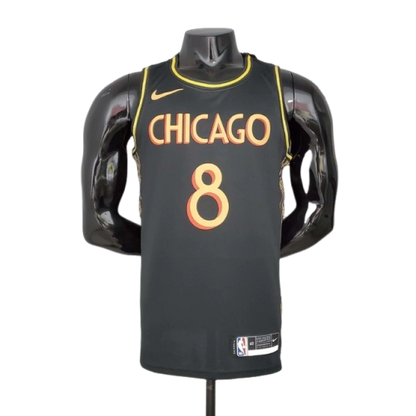 Camisa Regata Chicago Bulls Preta e Amarela - Masculina