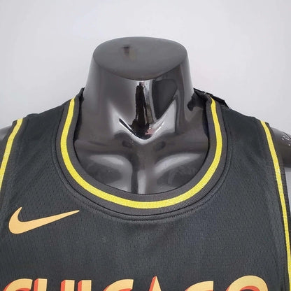 Camisa Regata Chicago Bulls Preta e Amarela - Masculina