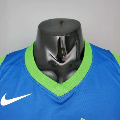 Camisa Regata Dallas Mavericks Azul e Verde - Masculina