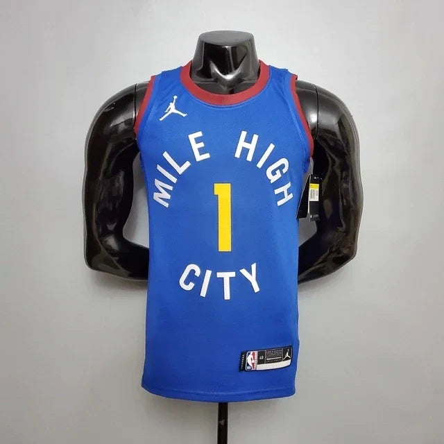Camisa Regata Denver Nuggets Azul City Edition - Masculina