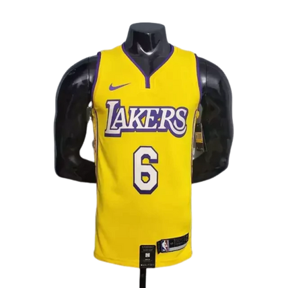 Camisa Regata Los Angeles Lakers Amarela - Masculina Gola V