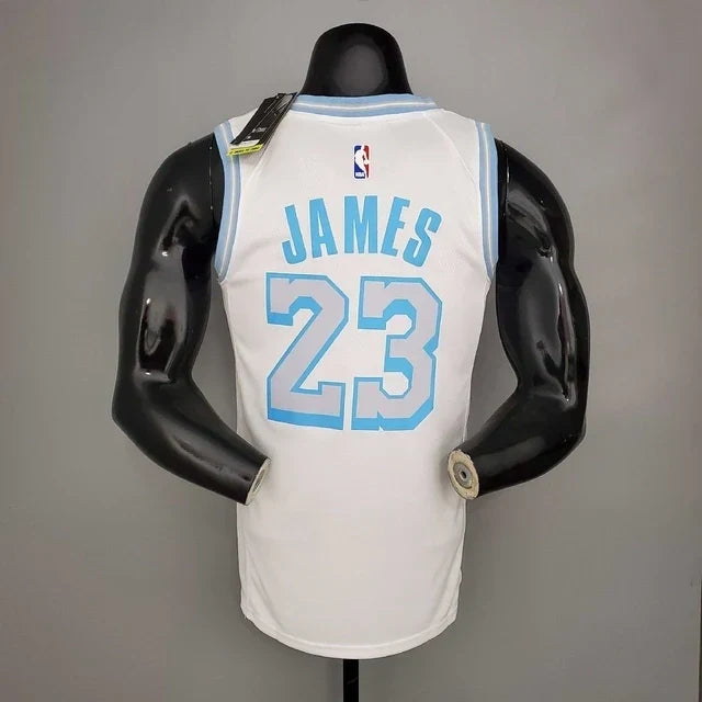Camisa Regata Los Angeles Lakers Branca Crew Neck - Masculina