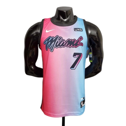 Camisa Regata NBA Miami Heat Rosa e Azul - Masculina