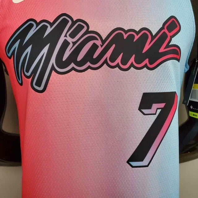 Camisa Regata NBA Miami Heat Rosa e Azul - Masculina