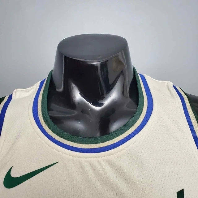 Camisa Regata NBA Milwaukee Bucks Bege - Masculina