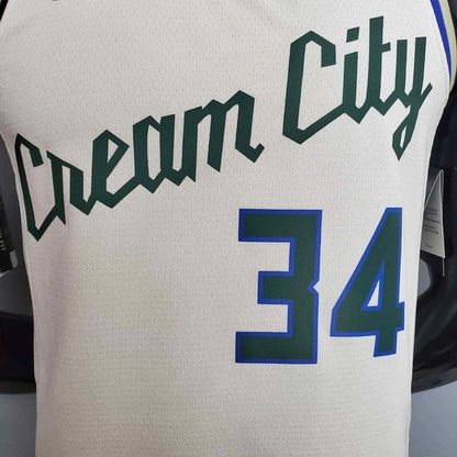 Camisa Regata NBA Milwaukee Bucks Bege - Masculina