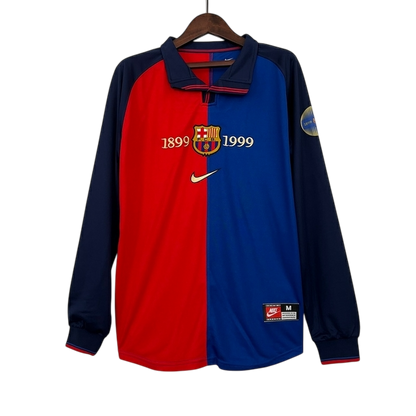 Camisa Retrô Barcelona Manga Longa 1998/99 Masculino