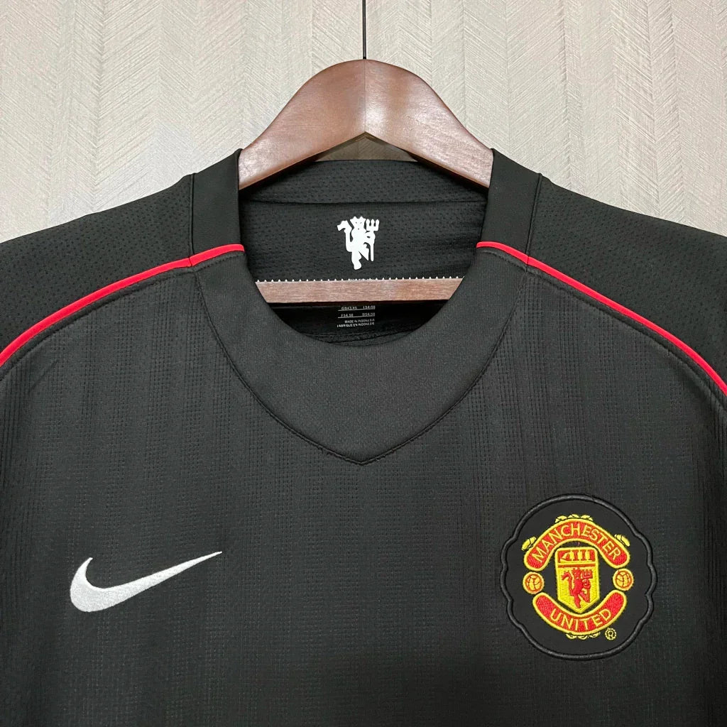 Camisa Retrô Manchester United III Third 2007/08 Masculino Preta
