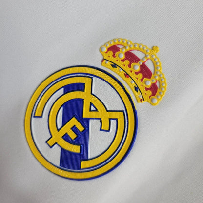 Camisa Retrô Real Madrid Manga Longa I Home 2011/12 Masculino Branco