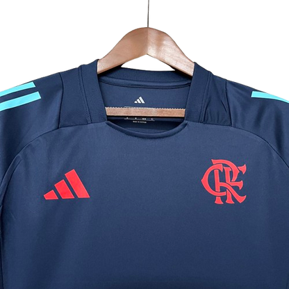 Camisa Flamengo Treino Azul Escuro 25/26 - Versão Feminina