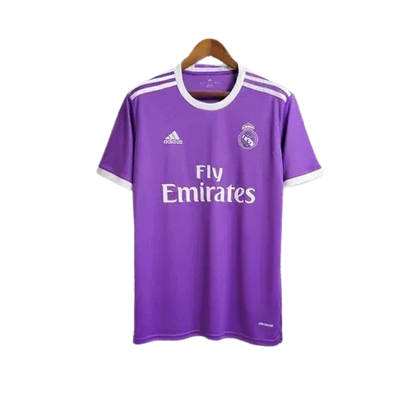 Camisa Retrô Real Madrid II Away 2016/17 Masculino Roxo