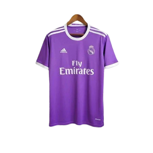 Camisa Retrô Real Madrid II Away 2016/17 Masculino Roxo