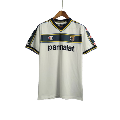 Camisa Retrô Parma Away Champion 2002/03 Masculino Branco
