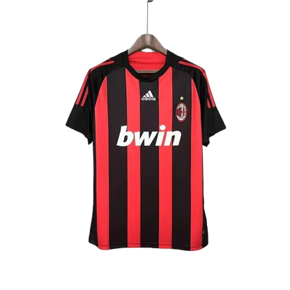 Camisa Retrô Milan 2008/09 Masculino Vermelha e Preta