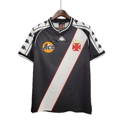 Camisa Retrô Vasco I Home 2000/01 Masculino Preto