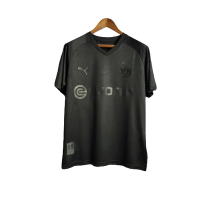 Camisa Retrô Borussia Dortmund 2019/20 Edição Especial 110 Anos Masculina Preta
