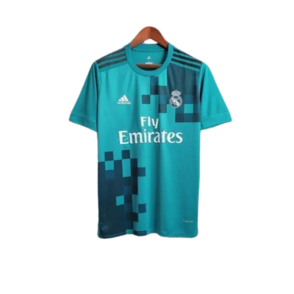 Camisa Retrô Real Madrid II Away 2017/18 Masculino Azul