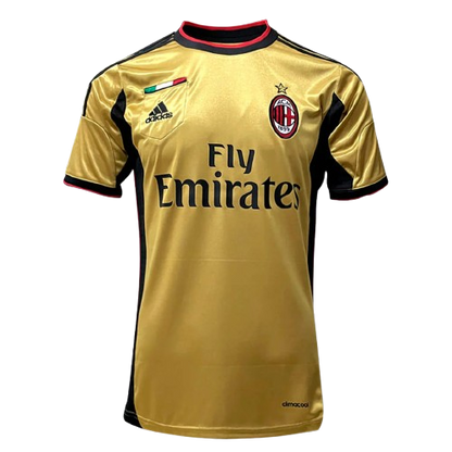 Camisa Retrô Milan III Third 2013/14 Masculino Dourado