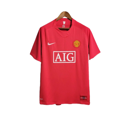Camisa Retrô Manchester United I Home 2007/08 Masculino Vermelho