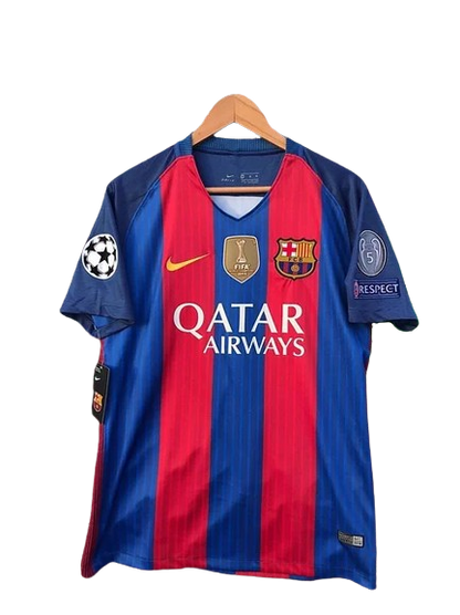 Camisa Retrô Barcelona I Home 2016/17 Masculino Azul Grená