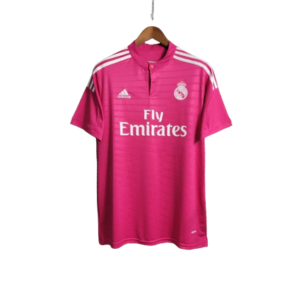 Camisa Retrô Real Madrid II Away 2014/15 Masculino Rosa