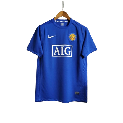 Camisa Retrô Manchester United 2007/08 Masculino Azul