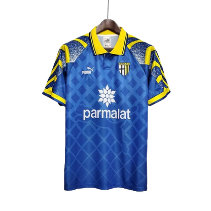 Camisa Retrô Parma 1995/97 Masculino Azul e Amarelo
