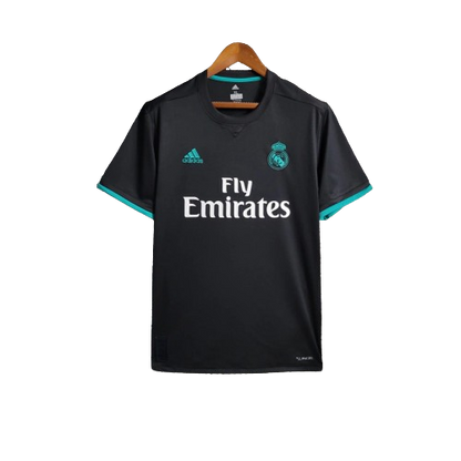 Camisa Retrô Real Madrid 2017/18 II Torcedor Preto
