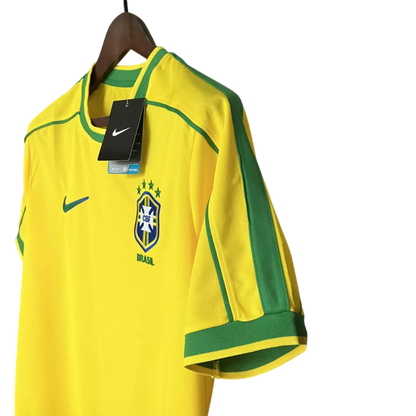 Camisa Retrô Seleção Brasileira I Home 1998/99 Masculino Amarelo