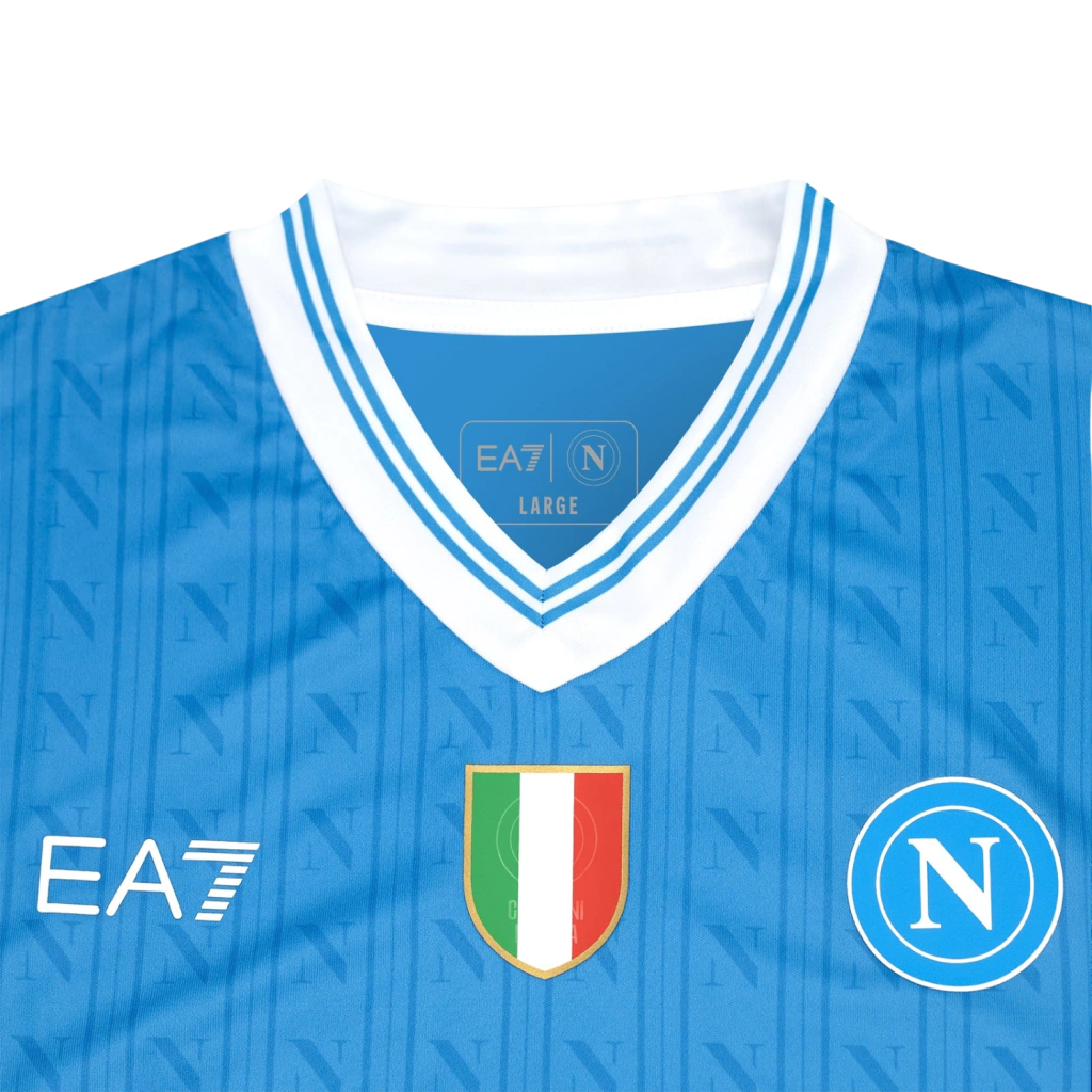 Camisa Napoli Home 25/26 - EA7 Torcedor Masculina