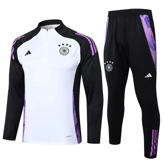 Conjunto de Treino Alemanha 2024/25 - Branco com Preto
