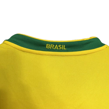 Camisa Retrô 2006 Seleção Brasileira Home Masculina - Amarela