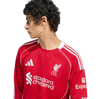 Camisa Liverpool Home Manga Comprida 25/26 - Torcedor Masculina