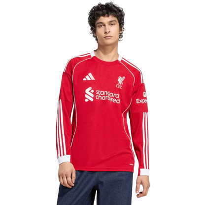 Camisa Liverpool Home Manga Comprida 25/26 - Torcedor Masculina