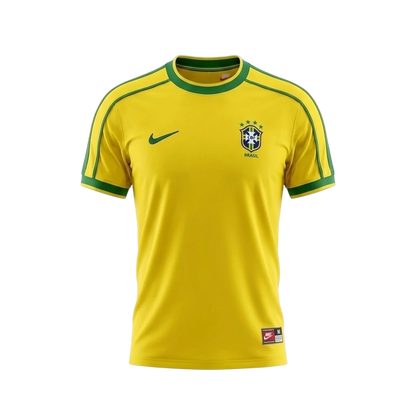 Camisa Retrô Seleção Brasileira I Home 1998/99 Masculino Amarelo