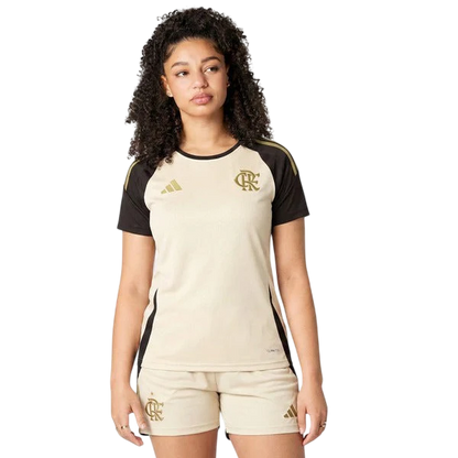 Camisa Flamengo 26/27 Treino Bege - Versão Feminina