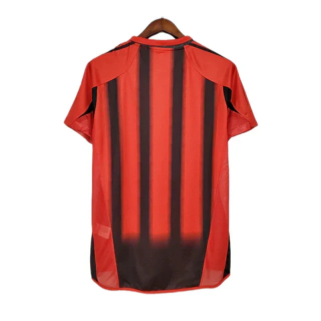 Camisa Milan Retrô 2004/2005 Vermelha e Preta