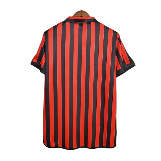 Camisa Milan Retrô 1999/2000 Vermelha e Preta