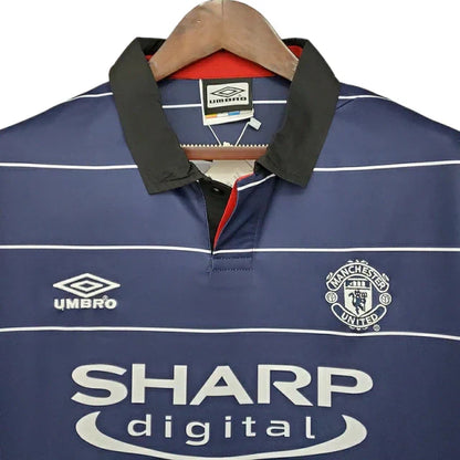 Camisa Manchester United Retrô 1999/2000 Azul