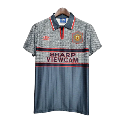 Camisa Manchester United Retrô 1995/1996 Cinza