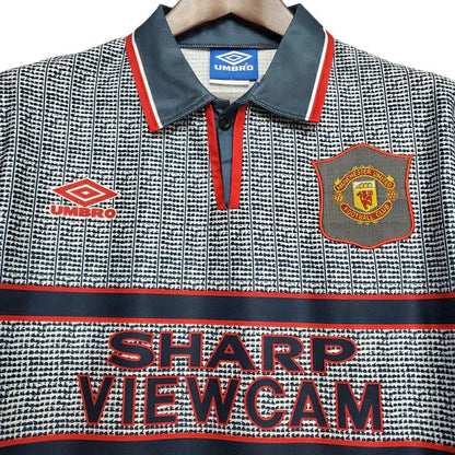 Camisa Manchester United Retrô 1995/1996 Cinza
