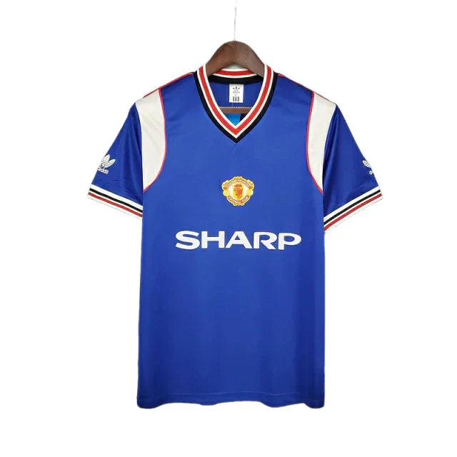 Camisa Manchester United Retrô 1985/1986 Azul