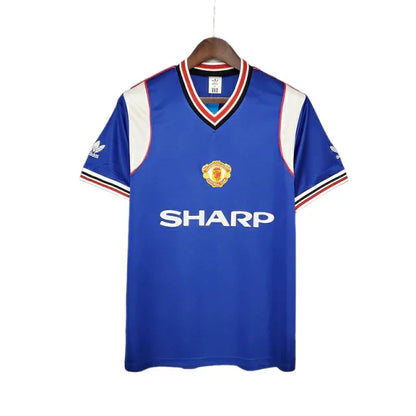 Camisa Manchester United Retrô 1985/1986 Azul