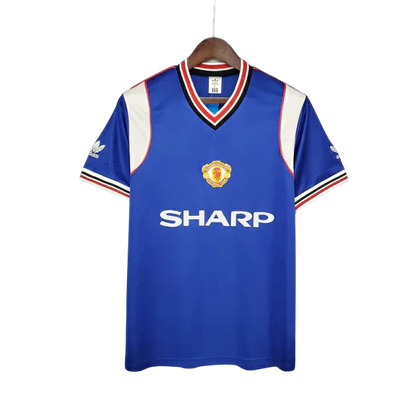 Camisa Manchester United Retrô 1985/1986 Azul