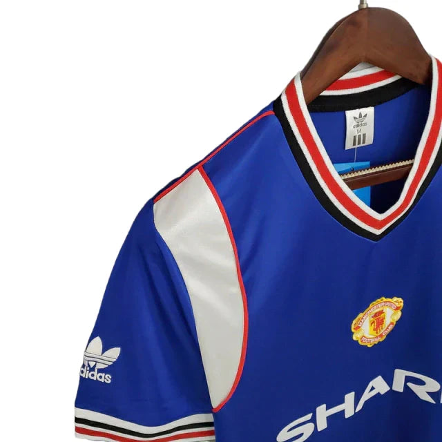 Camisa Manchester United Retrô 1985/1986 Azul
