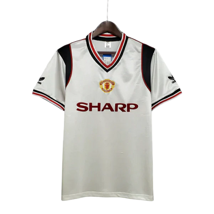 Camisa Manchester United Retrô 1985 Branca