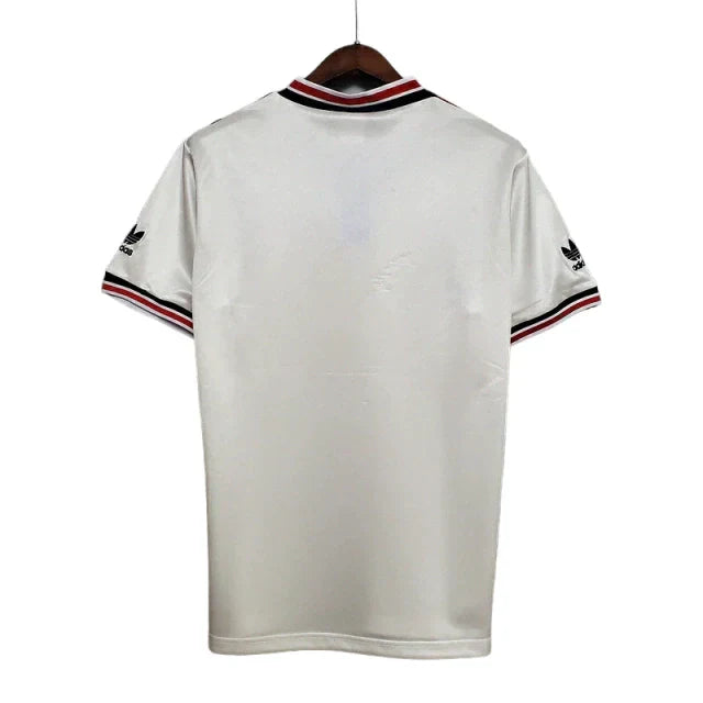 Camisa Manchester United Retrô 1985 Branca