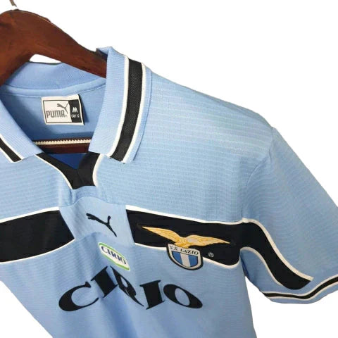 Camisa Lazio Retrô 1999/2000 Azul e Preta